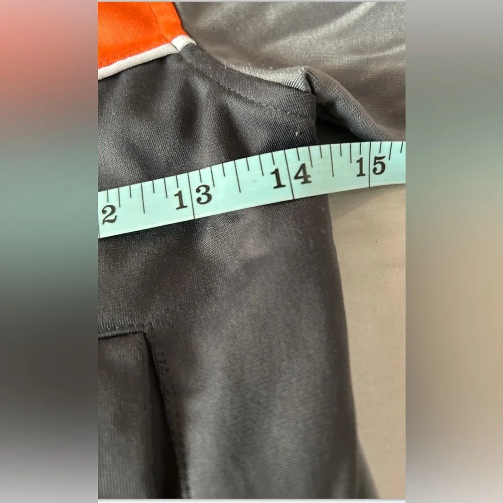 Vintage US Polo Assn Kids Track Jacket Gray Orange Y2K Spellout Size 4 Unisex